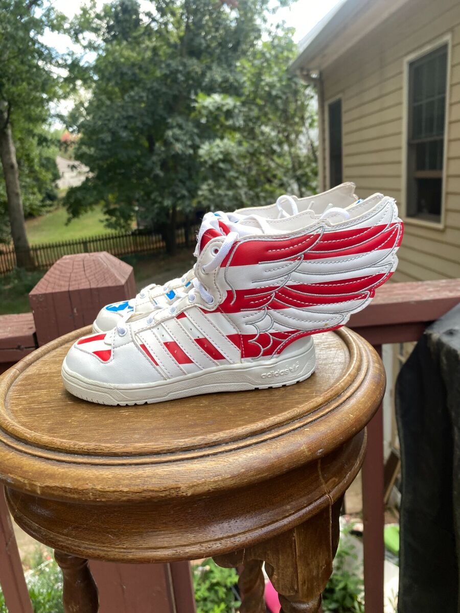 BABY SIZES 8K Adidas Originals Jeremy Scott USA FLAG WINGS BABY SIZES 8K Adidas Originals Jeremy Scott USA FLAG WINGS