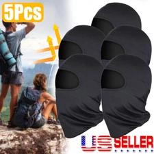 5Pcs Balaclava Face Mask UV Protection Ski Ninja Mask Sun Hood Windproof Mask US