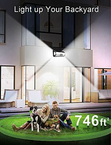 Solar Outdoor Lights Motion Sensor 4000lm 268 Leds Solar Security Light Ip65 Wat - Image 2 of 4