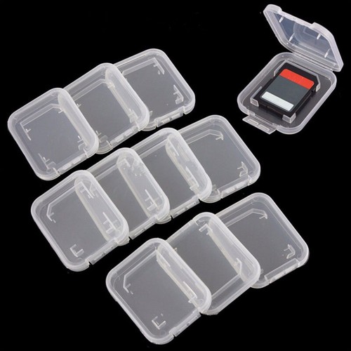 10Pcs Transparent Standard S d Sdhc Sdxc Memory Card Case Holder Box Storag2025 - Picture 7 of 9