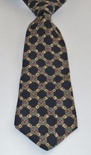 CHAPS RALPH LAUREN Multi-Color 100% Silk 58 Inches Long Geometric Men's Necktie