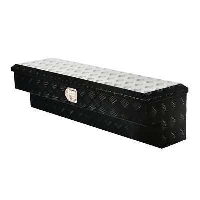 Aluminum 48-Inch Side Mount Tool Box w/ Paddle Latch For Truck Trailer UTV ATV