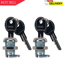  2 Pack Keyed Alike Truck Tool Box Locks with Keys - Replacement Pickup Toolb..