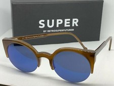 RetroSuperFuture D72 Lucia Deep Brown Frame Size 51mm Sunglasses NIB