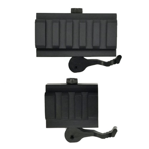 Picatinny Riser Mount Adapter 20mm Schiene mit Schnellverschluss Abnehmbare QD - Bild 3 von 9