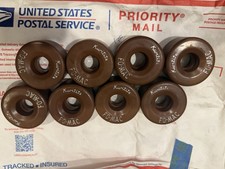 Kwiktite FO-MAC Roller Skate Wheels Set Of 8 Vintage USA. FOMAC