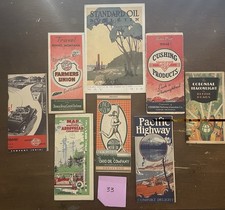 Vintage Gas Oil Road Maps 