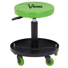 American Forge & Foundry Viking by AFF - Mechanic's Roller Stool w/ Adjustable H