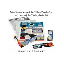Baader Sonnenfilter-Set: 3xAstroSolar® Silver/Gold Brillen und 1xAstroSolar-Foli