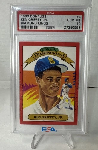 1990 Donruss Diamond Kings #4 Ken Griffey Jr. *RARE* 4% Gem Rate PSA 10 Gem Mint