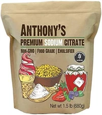 Anthony's Premium Sodium Citrate, 1.5 lb, Non GMO, Food Grade, Emulsifier