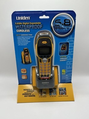 Uniden 5.8GHz Expandable Waterproof - Submersible Handset Phone - Caller ID
