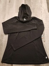 Fila Sport, Women's Black, Long Sleeve Athletic Hoodie Wicking, Stretch- Size M