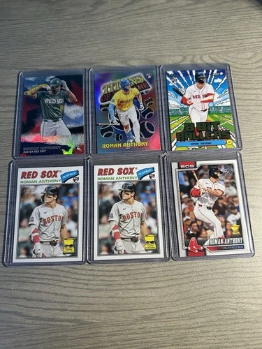 (6) 2026 Topps Roman Anthony Rookie Card Lot RC x6 Series 1 Celebration Heritage