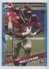 2019 Topps Alliance of American Football Blue 24/50 Trey Williams #162 0g0