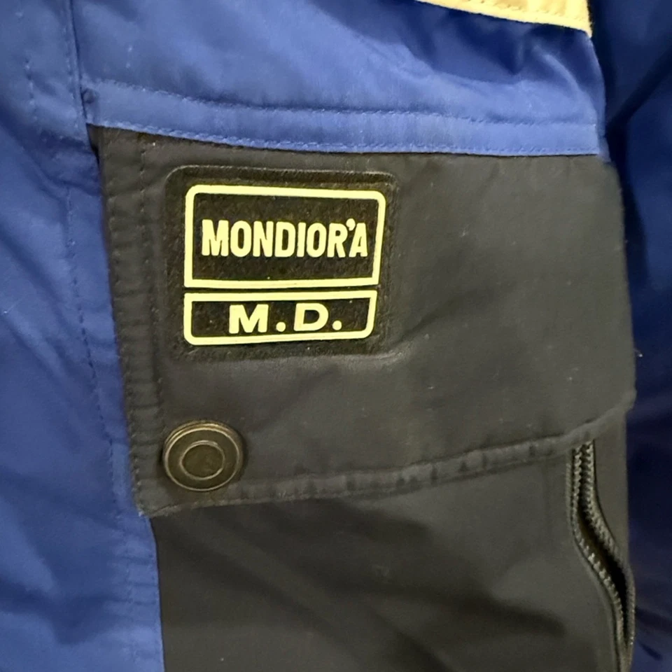 Jaqueta de esqui Mondi azul masculina e azul marinho tamanho grande - Imagem 3 de 4