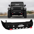 Vijay For 2007-2025 Jeep Wrangler JK/JL/JT Front Bumper With Winch Plate& D-ring