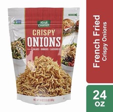 Fresh Gourmet Crispy Crunchy Original Onions For Burgers Salads Casseroles 24 Oz