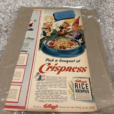 Original 1942 Kellogg s Rice Krispies Snap Crackle Pop Easter Magazine Ad