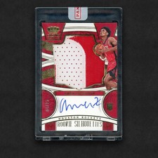 2023-24 Panini Crown Royale Silhouettes Rookie Patch Auto Amen Thompson 04/25 RC