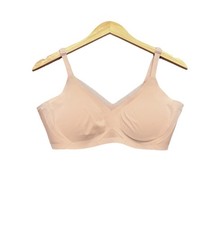 Honeylove Womens Crossover Wireless Bra Size Medium Sand Ethical Stretch