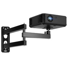 Foldable Projector Wall Ceiling Mount Universal Adjustable 360 Rotation Black