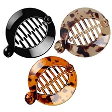 3Pcs Resin Banana Hair Clips Small Banana Hair Combs Fishtail Hair Clip Side