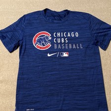 Nike Dri-FIT Chicago Cubs Graphic Logo Blue C...