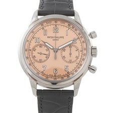 Patek Philippe Complications Chronograph Salmon Dial White Gold Watch 5172G-010