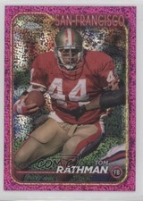 2024 Topps Chrome Magenta Speckle Refractor 132/399 Tom Rathman #181 1ja9