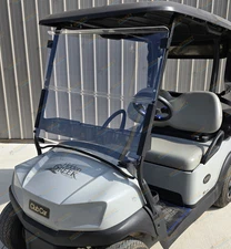 CLEAR Foldable Windshield Fits Club Car Tempo, Onward 2018+, 3/16" Thick