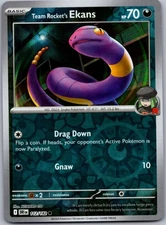 Team Rocket's Ekans SV10: Destined Rivals 112/182 Reverse Holo