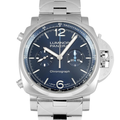 PANERAI Luminor PAM01110 Automatic winding 44mm Blue Satin steel New