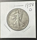 1938-D 50C Walking Liberty Half Dollar - DENVER - KEY DATE