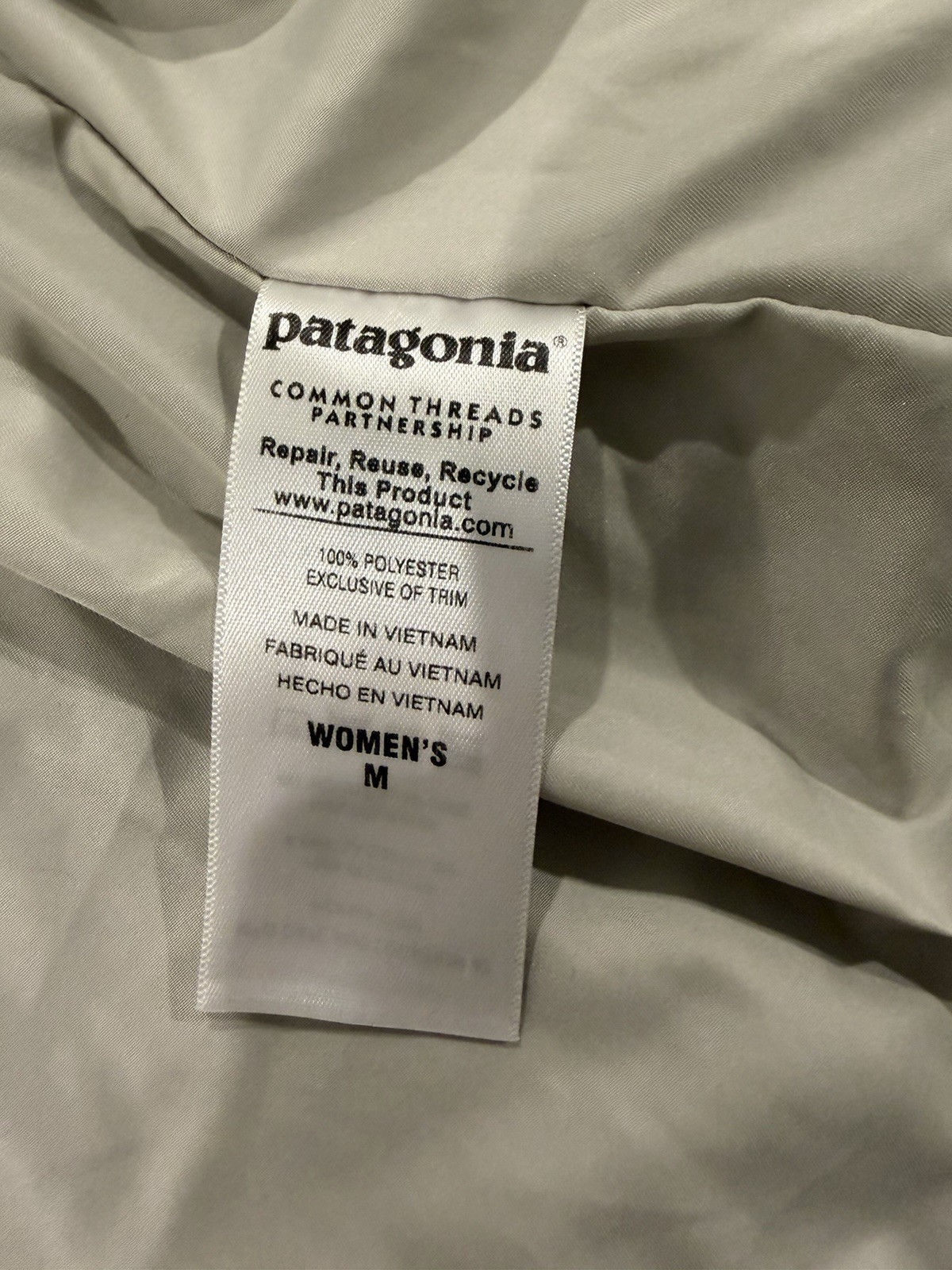 Patagonia Women’s Los Gatos Fleece Vest M El Cap Khaki – EUC, Zip Front thumbnail 3