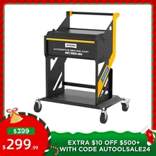 Rolling Tool Cart Mechanic Storage For Fuel Injector Cleaning & Testing Machine