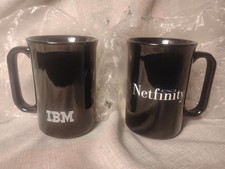 RARE IBM Netfinity Promo ADV Coffee Cups Mugs...