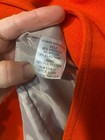 Yoana Baraschi bright orange knit blazer one button Sz M Anthro brand — photo 4