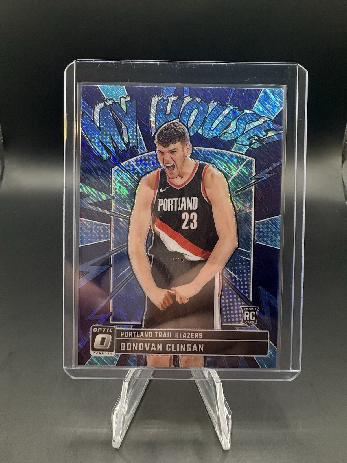 2024-25 Optic My House Purple Shimmer #1 Donovan Clingan Blazers