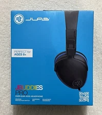 Kids Blue Headphones with Hearing Protection for Ages 8 Over Ear Comfort