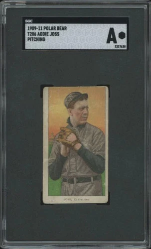 1909 T206 ADDIE JOSS GOOD PITCHING POLAR BEAR SGC A BASEBALL CLEVELAND NAPS