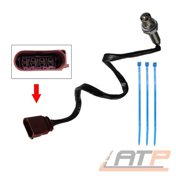 Lambdasonde FÜR Seat Cordoba Ibiza Skoda Fabia VW Bora Caddy Golf 4 Polo 6N-image