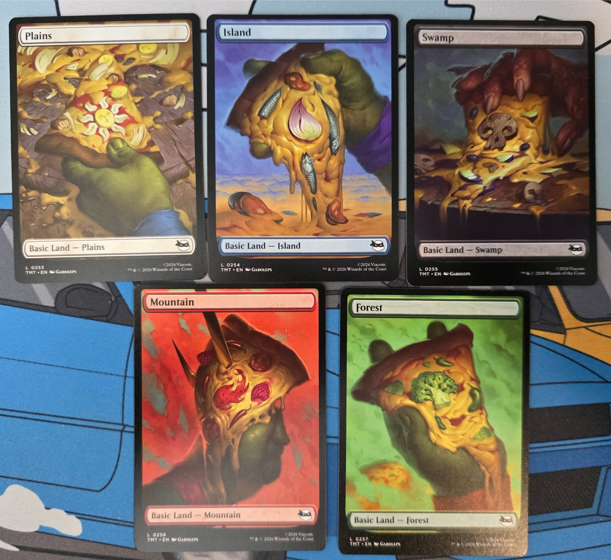 PIZZA FULL ART Land Set - NONFOIL - TMNT Ninja Turtles - MTG | eBay