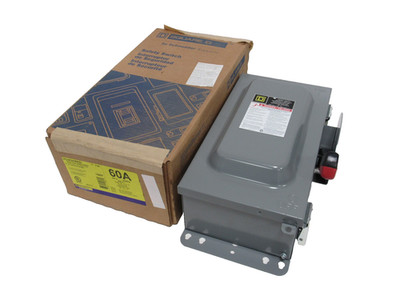 NEW Square D HU362AWKEI Sicherheitsschalter 60A