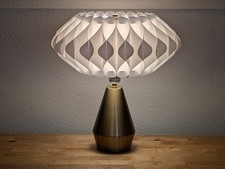 Mid Century Modern Atomic Saucer Lamp 1950s Milanda Havlova Style MCM 16