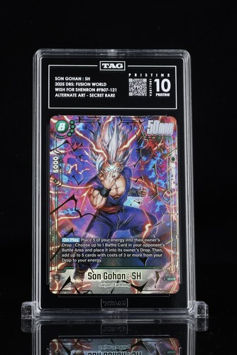 Dragon Ball Super Son Gohan:SH FB07-121 Wish for Shenron SCR Alt TAG Pristine 10
