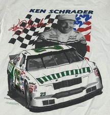 Vintage 1993 Ken Schrader Nascar Racing Car T Shirt Men’s Large Single Stitch