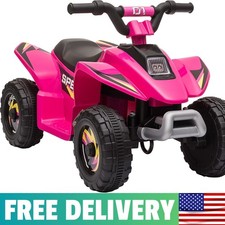 6V Kids ATV 4-Wheeler Ride On Car For 18-36 Months Old Toddlers Pink Electric