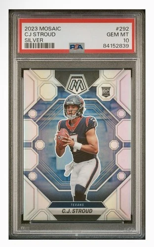 2023 Mosaic CJ Stroud Silver RC PSA 10 Texans RC!