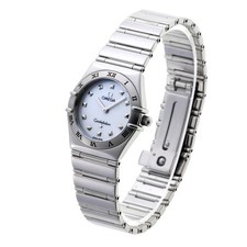Omega Constellation My Choice Quartz Women's Watch SS Shell Dial 25.5mm Used 3